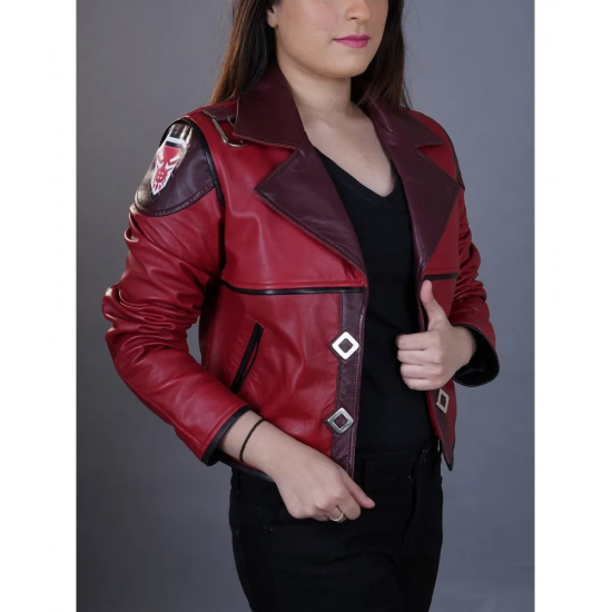 Women's Arcane Vi Jacket League of legends Vi Cosplay Costume Red Jacket